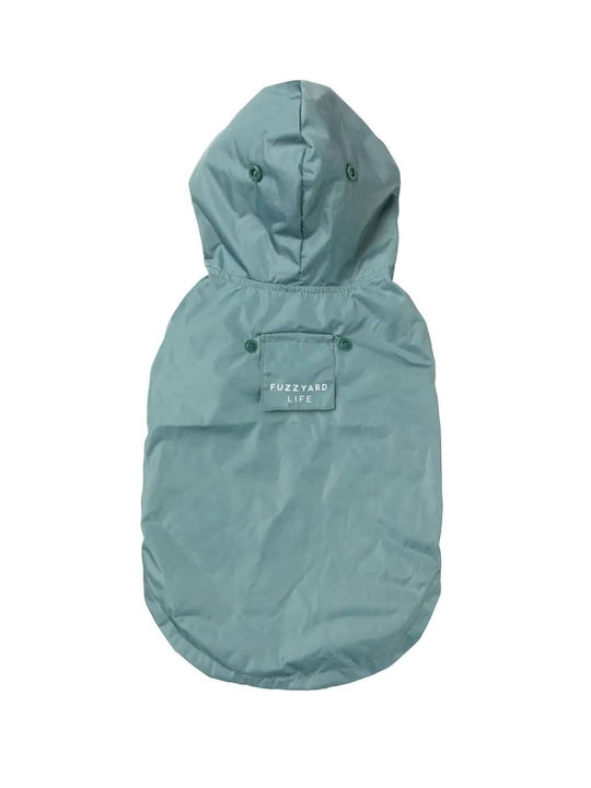 Fuzzyard Green Waterproof Dog Coat Large with 70cm Back Length
