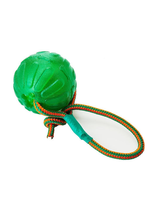Starmark Rubber Dog Toy Ball 9cm Green