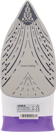 Vivax Steam Iron 2200W with Ceramic Plate and Continuous Steam Supply 30g/min