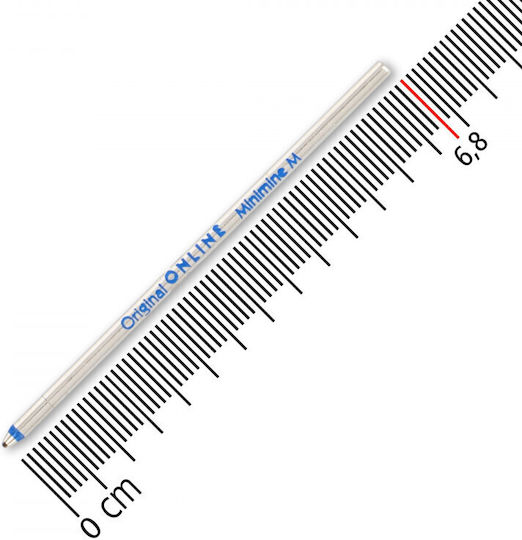 Online Replacement Ink for Ballpoint Pen Medium in Blue color 3pcs
