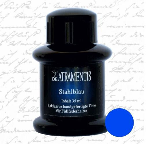 De-Atramentis De Atramentis 1031 Steel Ersatz-Tinte für Füllfederhalter in Blau Farbe 45ml