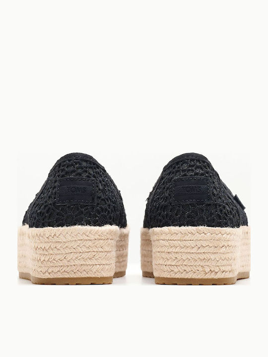 Valencia Women's Fabric Espadrilles Black
