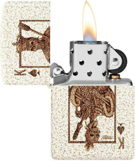 Zippo Rick Rietveld Αναπτήρας Φλόγας σε Λευκό χρώμα