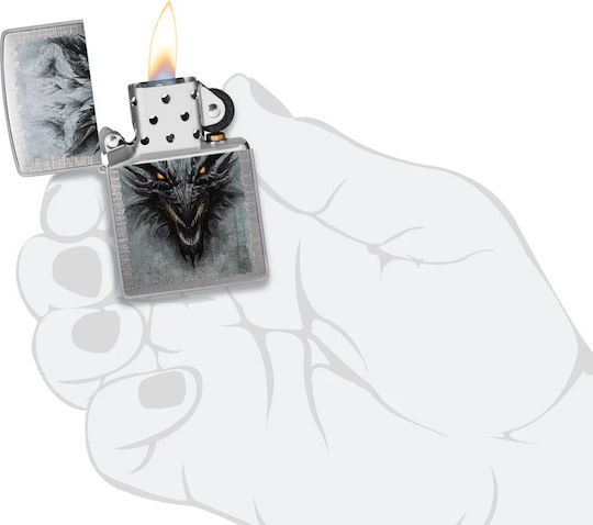 Zippo Dragon Brichetă Cu Flacără În Culoare Roșie