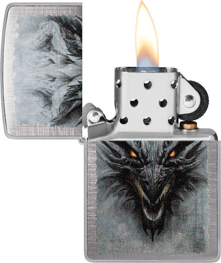 Zippo Dragon Brichetă Cu Flacără În Culoare Roșie