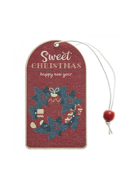 Hängendes Ornament Etikett Hölzern 10cm Set 9Stück