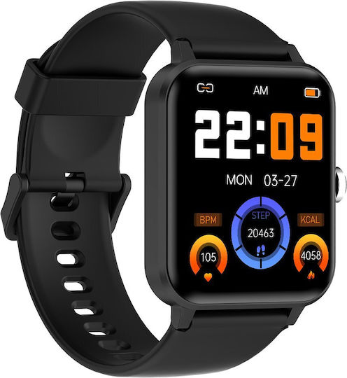 BlackView R30 Smartwatch με Παλμογράφο (Μαύρο)