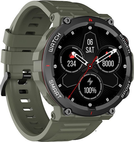 BlackView W50 47mm Smartwatch with Heart Rate Monitor (Green)