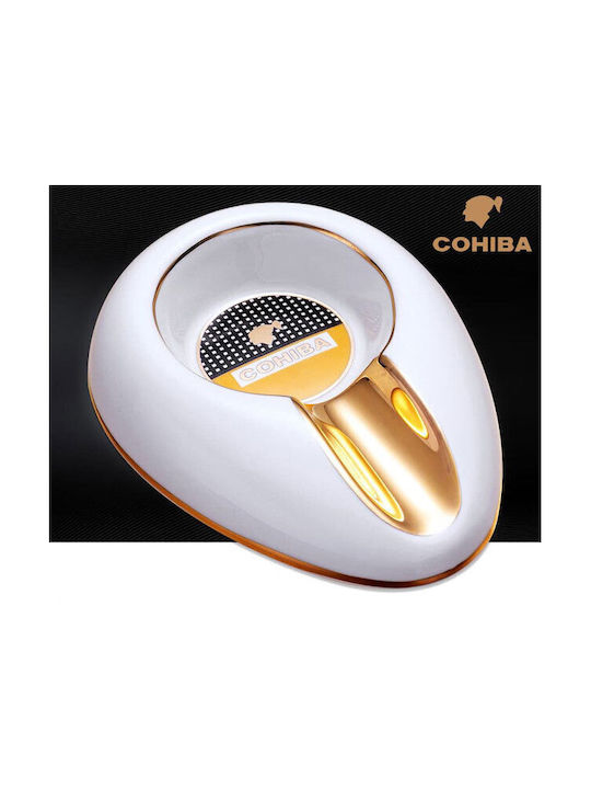 Cohiba Ceramic Cigar Ashtray White