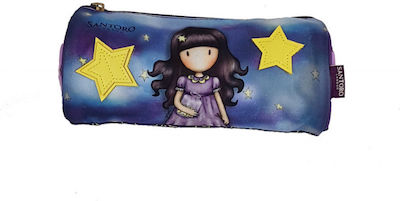 Santoro Catch a Falling Star Pencil Case Barrel with 1 Compartment Purple