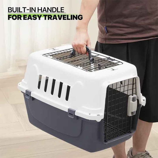 Vesta White Dog Transport Cage 46.5x30x29cm