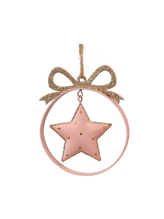 Vetur BV Weihnachtshänger Kugel Ornament Metallisch Rosa 10cm