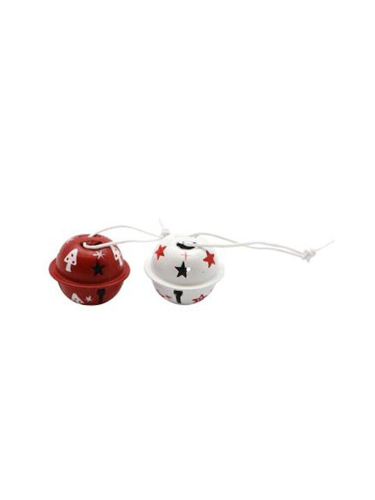 Glorex Christmas Bell Ornament Red 2pcs