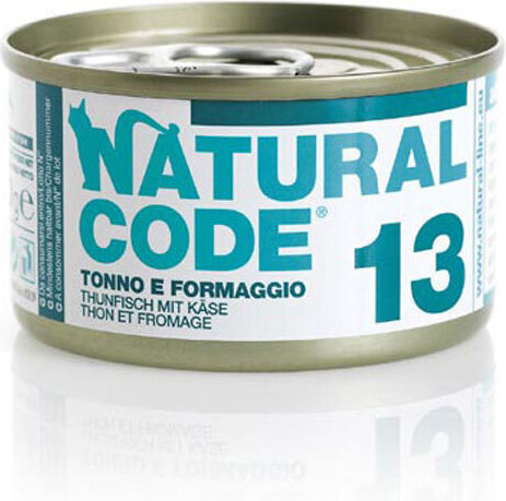 Natural Code 13 Wet Food for Cats in Cans with Tuna Gluten-Free 85gr