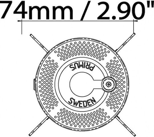 Primus PowerTrail Regulated with Piezo & Duo Valve Εστία Υγραερίου με Αυτόματη Ανάφλεξη για Φιάλη 450gr
