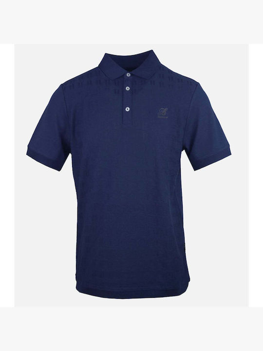 Zenobi Men's Blouse Polo Navy Blue