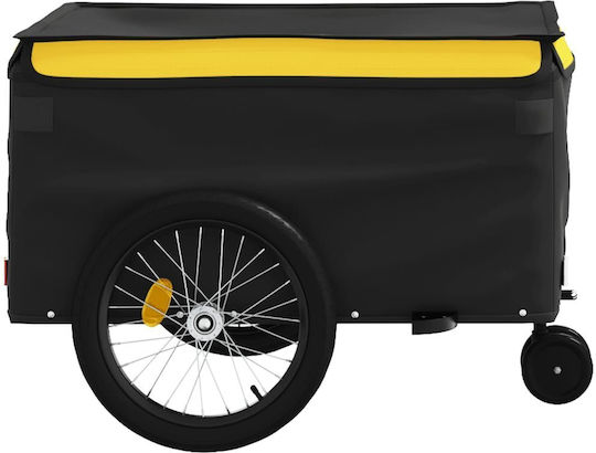 Vidaxl Anhänger Fahrradzubehör Schwarzes Gelbes 45 Kilo Eisen