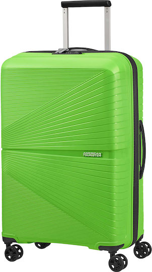 American Tourister Airconic Spinner 67/24 Среден Куфар Твърд Acid Green с 4 колела Височина 67см.