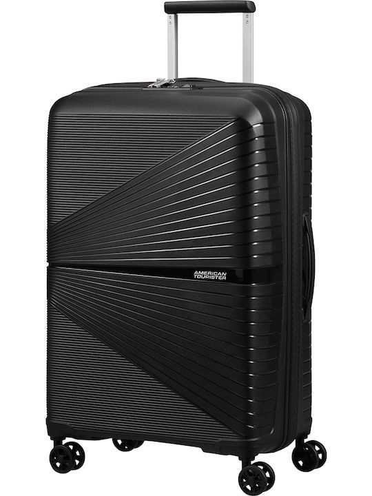 American Tourister Airconic Spinner 67/24 Medium Hard Suitcase Suitcase Onyx Black with 4 Wheels Height 67cm