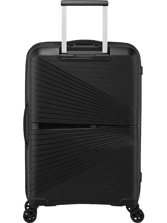 American Tourister Airconic Spinner 67/24 Medium Hard Suitcase Suitcase Onyx Black with 4 Wheels Height 67cm