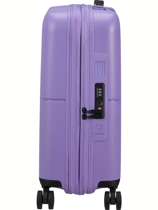 American Tourister Spinner Exp 55/20 Cabin Hard Violet Purple Suitcase With 4 Wheels Height 55cm
