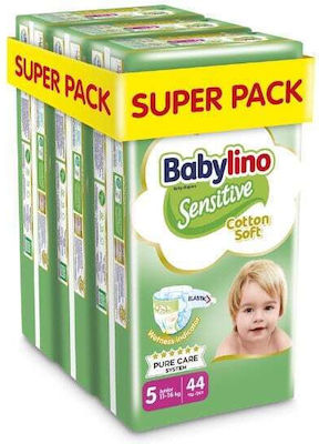 Babylino Tape Diapers Chamomile Sensitive No. 5 for 11-16 kgkg 132pcs