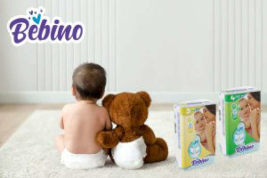 Bebino Scutece cu bandă adezivă Pachet Lunar Nr. 6 pentru 18-30kg 120buc
