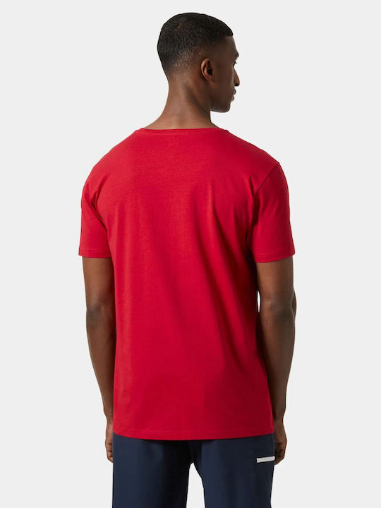 Helly Hansen Shoreline T-shirt Bărbătesc cu Mânecă Scurtă Roșu