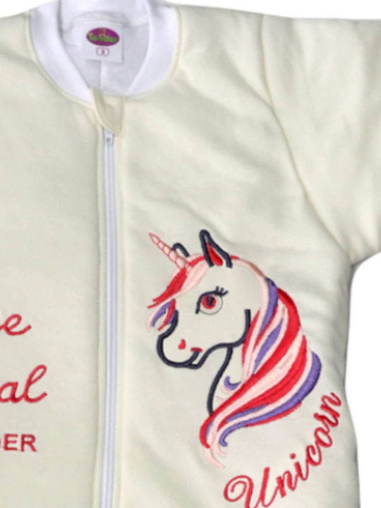 Tender Winter Sleeping Bag with Feet Unicorn 2.5 Tog Ecru