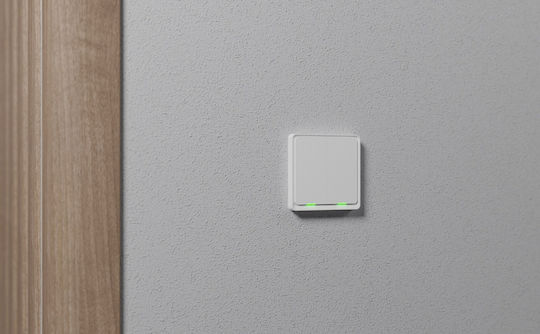Tesla Wandschalter Zwei-Wege mit Rahmen Weiß