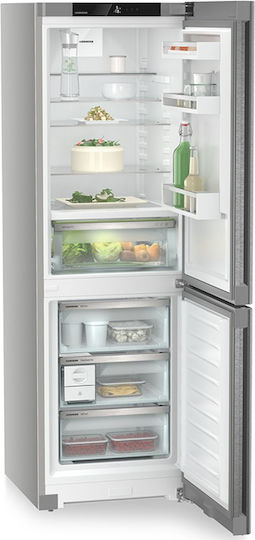 Liebherr Kühl-Gefrierkombination 321Es NoFrost H185.5xB59.7xT67.5cm. Inox Plus