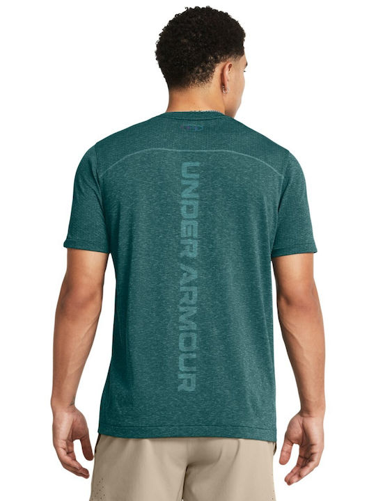 Under Armour Ua Rush Seamless Wordmark T-shirt Green