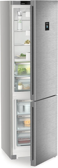 Liebherr Fridge-Freezer 361lt NoFrost H201.5xW59.7xD67.5cm Inox Plus