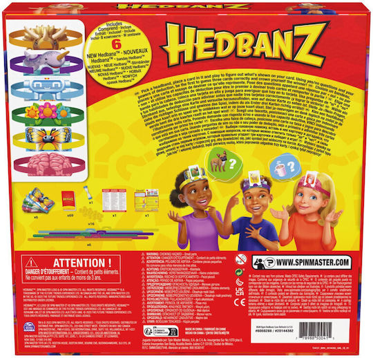 Board Game Hedbanz Στο Κεφάλι Το 'Χω for 2-6 Players 6+ Years Old (EN) Spin Master