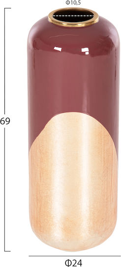 HomeMarkt Βάζο Μεταλλικό Raksasa Χρυσό Φ10.5cm