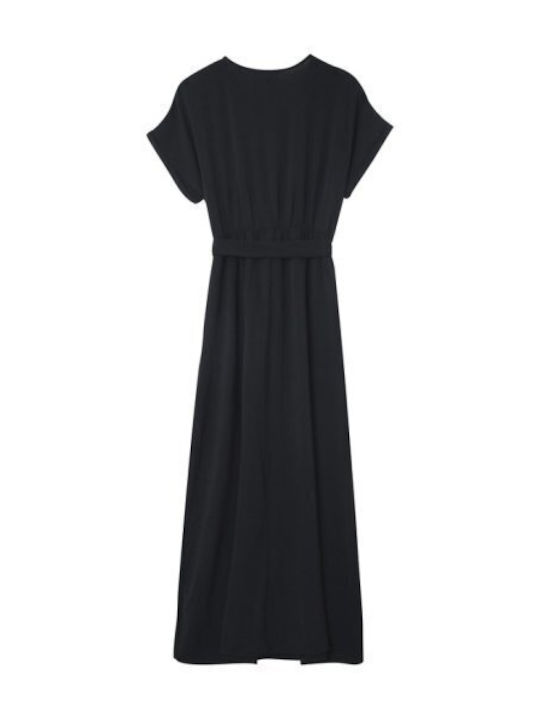 Sommer Maxi Damenkleid Schwarz