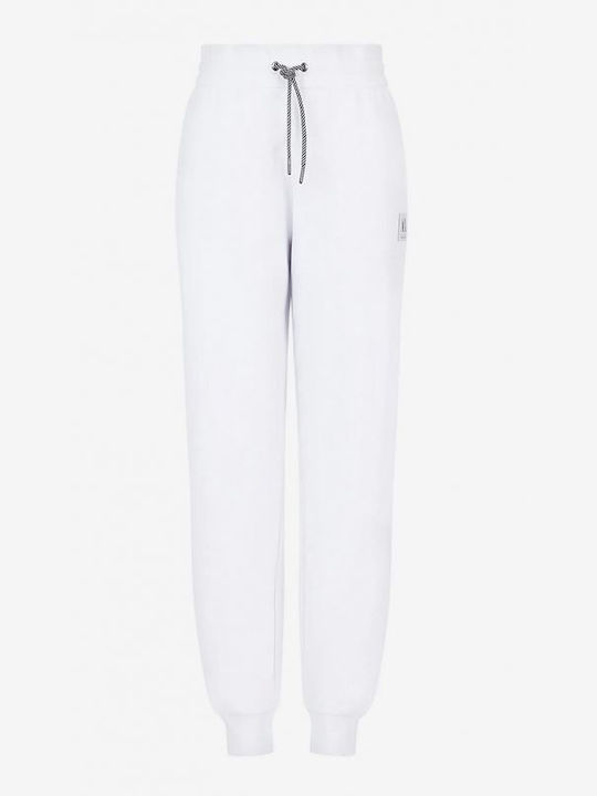 Pantaloni de trening cu Elastic White