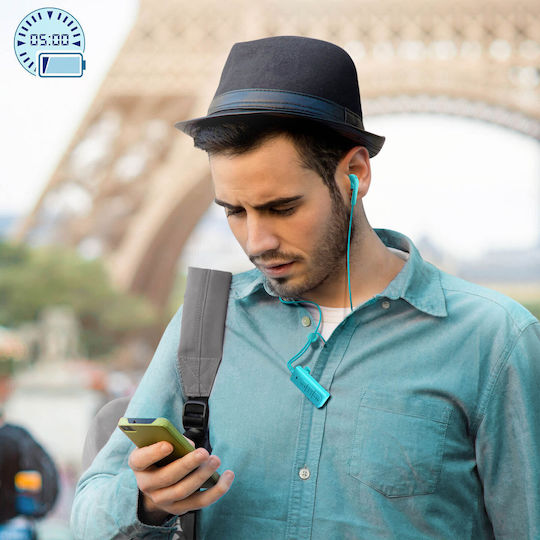 Defunc Basic Talk Earbud Bluetooth Handsfree Ακουστικά Cyan