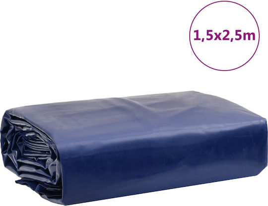 vidaXL Impermeabil Prelată 600gr/m² 2.5x1.5m. Heavy Duty Albastru