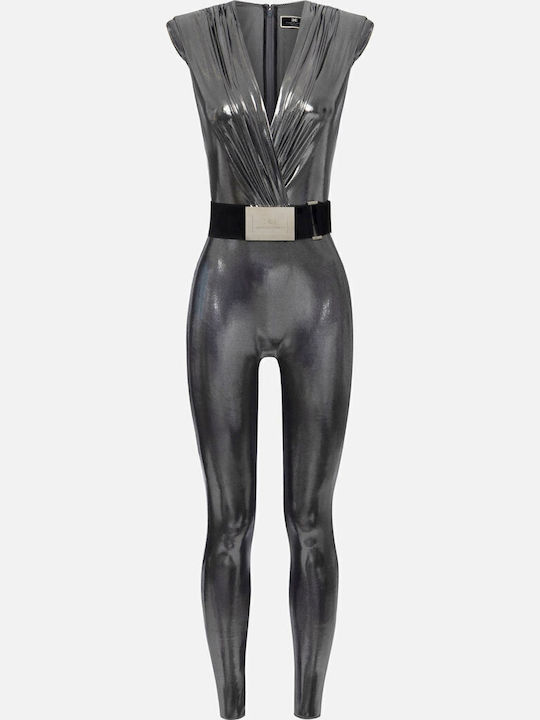 Women's Sleeveless One-piece Suit Grey