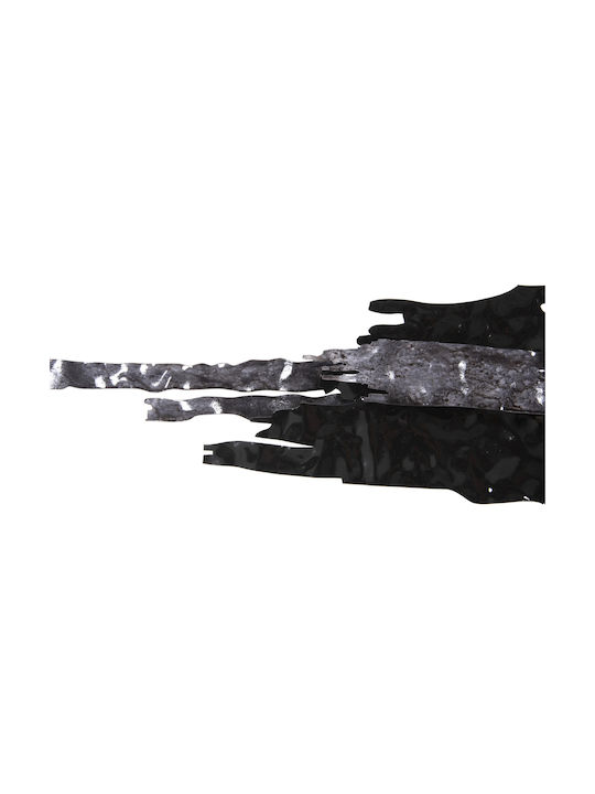 HomeMarkt Geometric Wall Decor Black Metallic Element 144x63cm