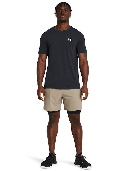 Ua Vanish Woven 2in1 Sports Men's Shorts Brown