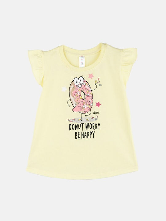 Dreams Kids Pyjamas Yellow/pink