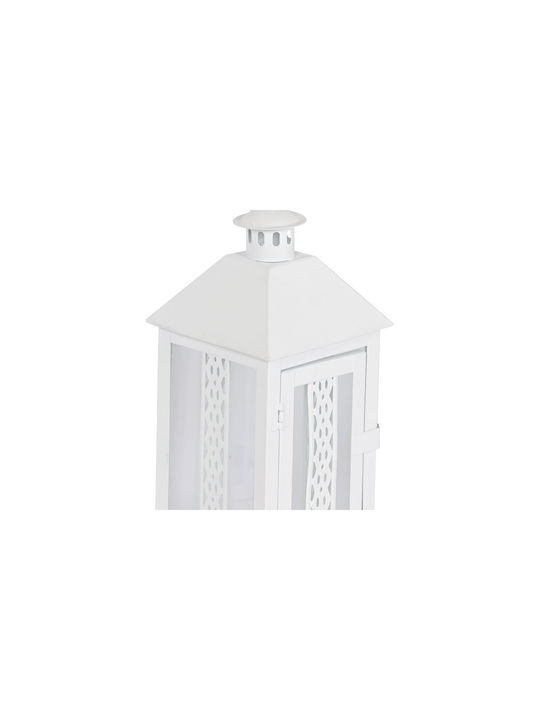 Home Esprit Glass Lanterns Set White 20x20x55cm 3pcs