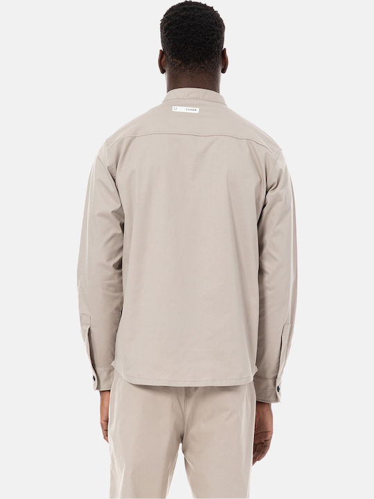 Τζιν Πουκάμισο σε Στενή Γραμμή Beige
