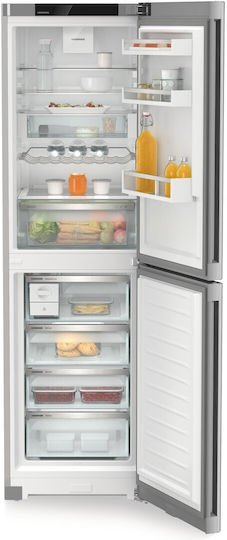 Liebherr Kühl-Gefrierkombination 359Es NoFrost H201.5xB59.7xT67.5cm. Inox Plus