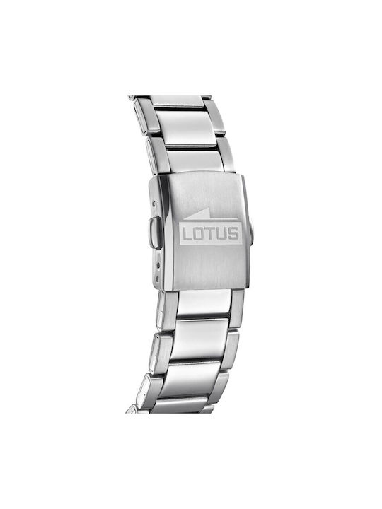 Lotus Watches Uhr Batterie mit Silber Metallarmband