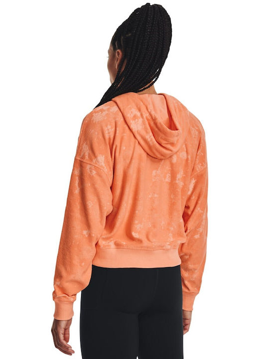 Under Armour Terry Women's Hooded Sweatshirt Orange