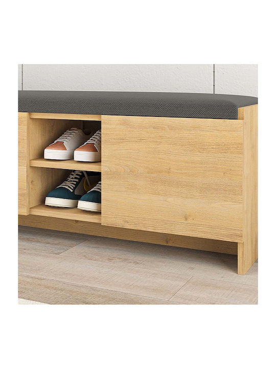Zulla Wooden Shoe Organizer Beige 110x37x43cm