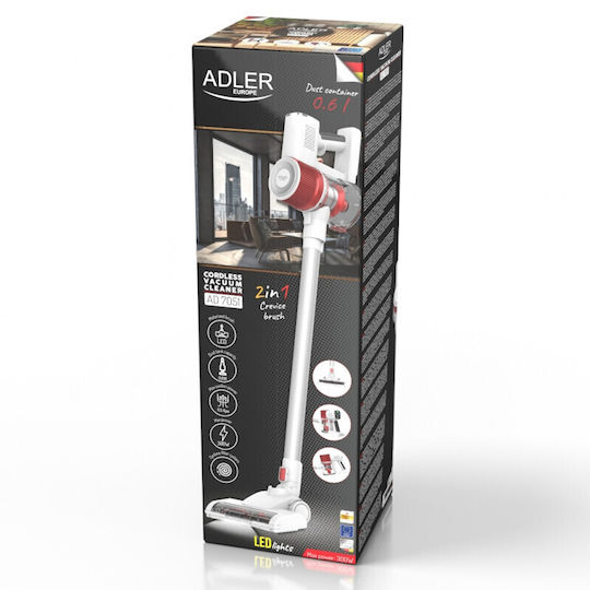 Adler AD 7051 Επαναφορτιζόμενη Σκούπα Stick 22.2V Λευκή